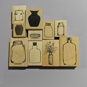 Vintage Stamps Lot Vases Stampin' Up Judi Kins